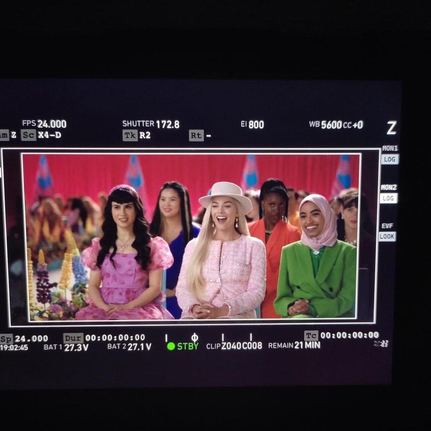 TDA models on a major film set