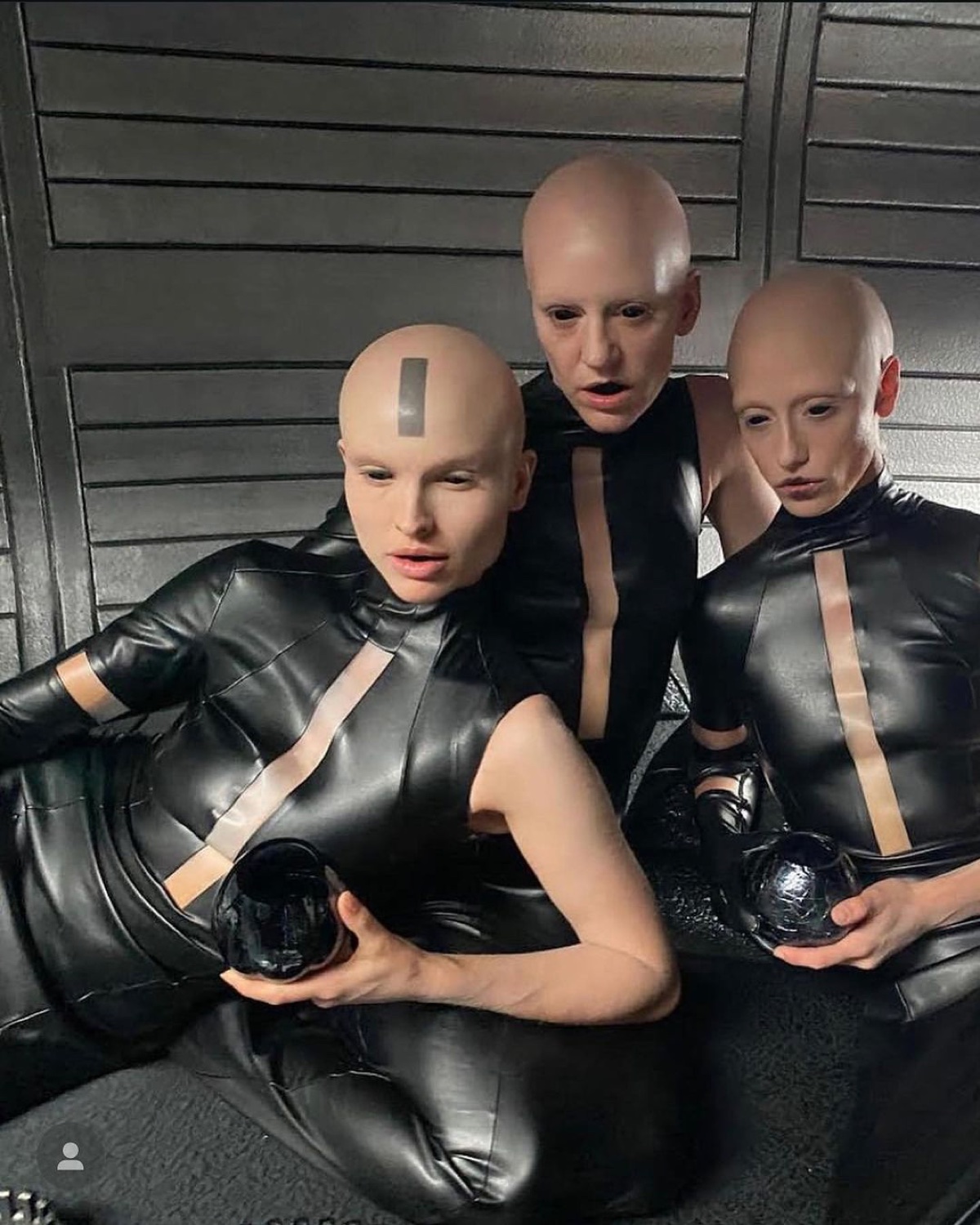 TDA models in costume on a film and television production